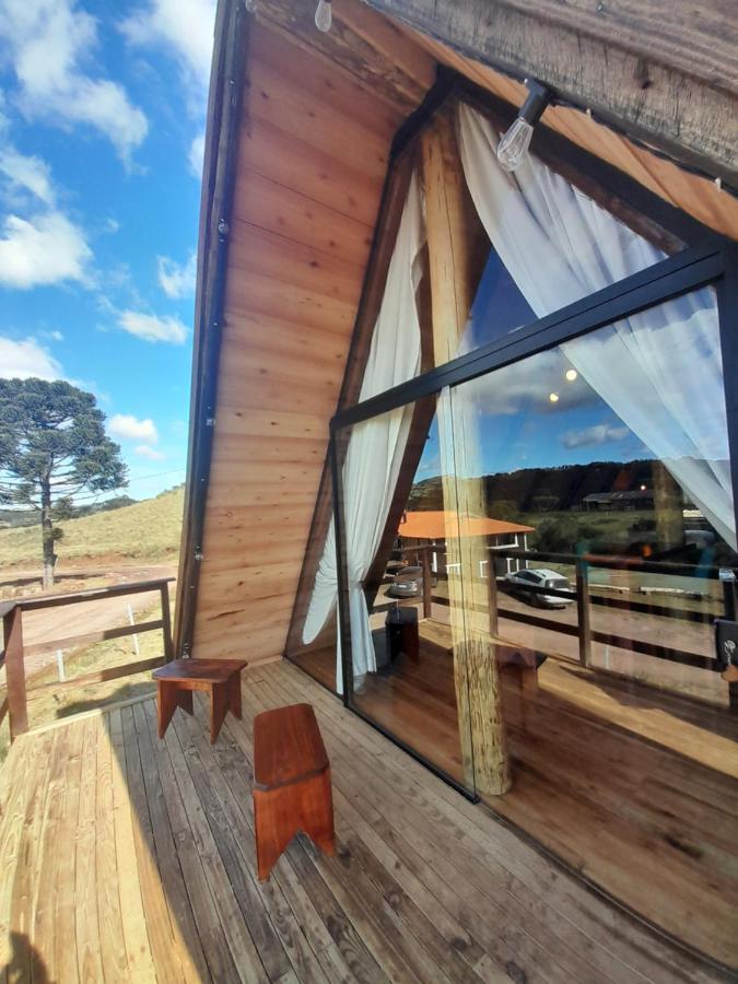 Chale A-Frame Da Fazenda Villa Bom Jardim da Serra Exterior foto